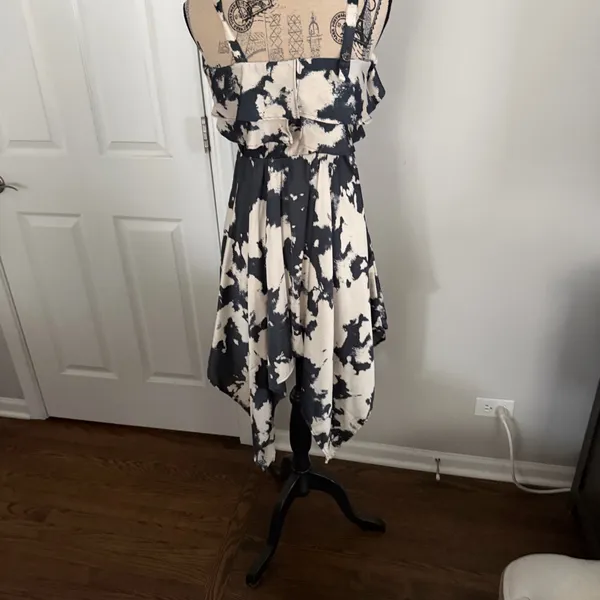 Bardot Elegant Midi Dress Size 12 | Ruffle Front Wedding Guest Cocktail Dress - Image 3
