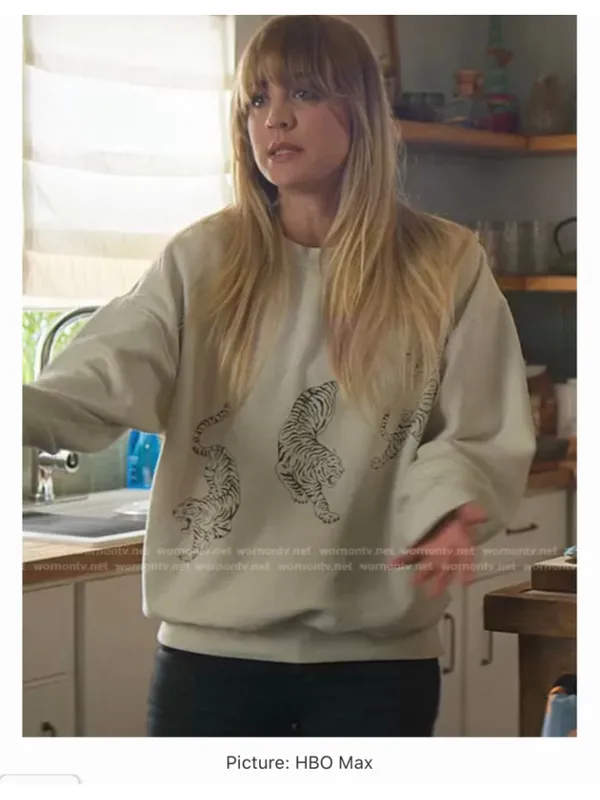 Tiger Sweatshirt ASO Kaley Cuoco Urban Outfitters Project Social T Animal Print - Image 2