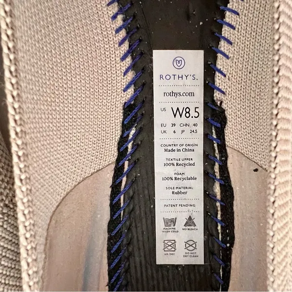 Rothys Gray Pointed Flat - Image 7