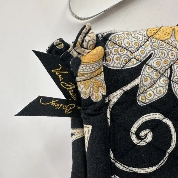 Vera Bradley Sherry Mini Tote in‎ Yellow Bird Quilted Black & Yellow Handbag - Image 11