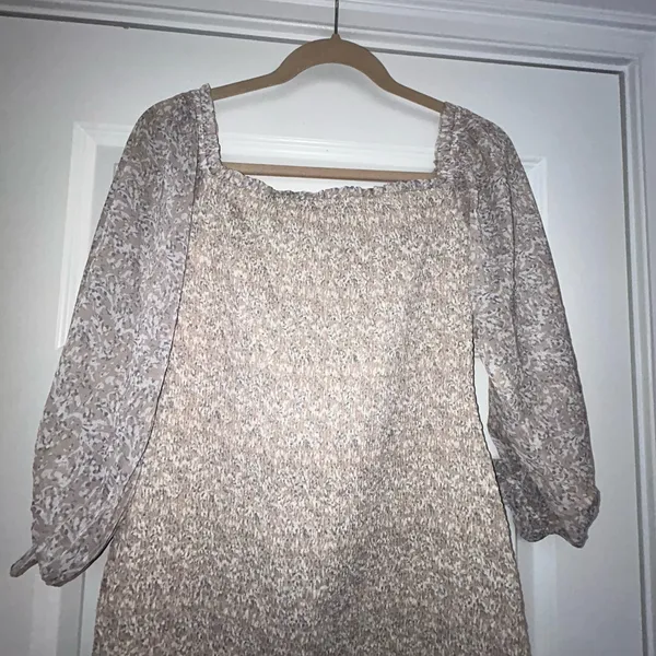 New, Worth Collective Cameron Smocked Ruffle Midi Dress Size M - Image 11