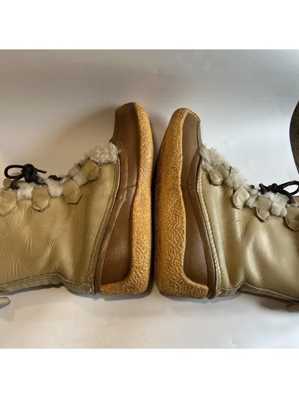 Sorel Canada Nanook Leather Winter Snow Boots w/ Wool Liner Women’s Size 9 Tan - Image 7
