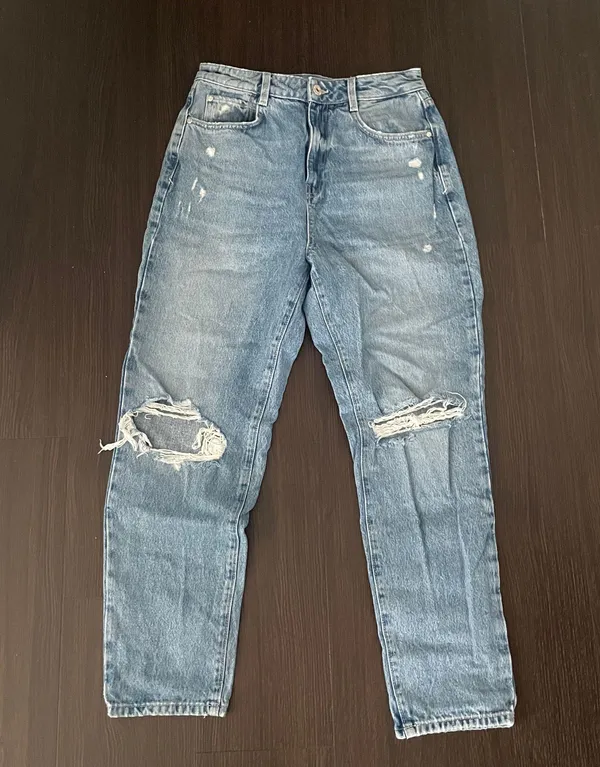 ZARA high waisted straight leg jeans - Image 2