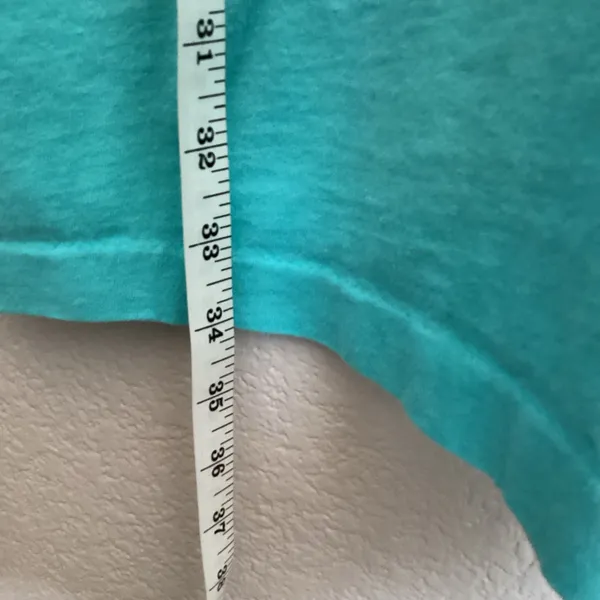 Vintage Beach Bound Teal Graphic Pocket T-shirt Summer Cover-up Loungewear OS - Image 8
