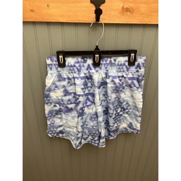 Columbia Athletic Shorts Womens‎ M Blue Graphic Print Casual Outdoor - Image 2