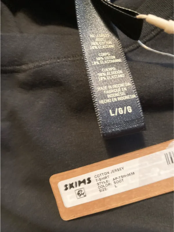 SKIMS Cotton Jersey T-Shirt L - Image 3