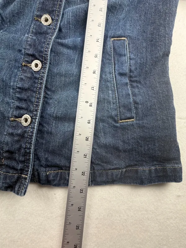 Tommy Hilfiger Dark Blue Denim‎ Button-Up Jacket - Image 6