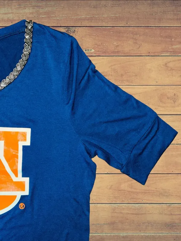 Gameday Couture Womens Size Large Auburn University Tigers Beaded High Neck Tee - Image 5