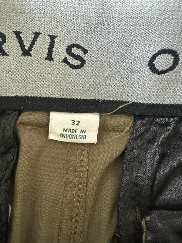 ORVIS MEN'S TECH CARGO BELTED SHORTS(BURNT OLIVE Size 32 - Image 2
