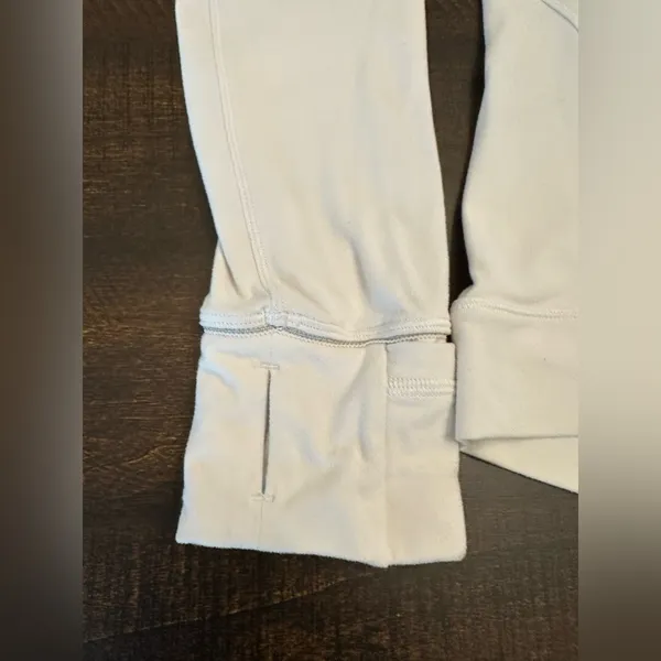 Lululemon White Long Sleeve Quarter Zip Pullover Size 8 - Image 2