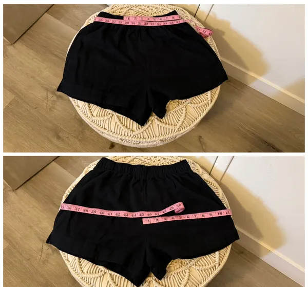 Abercrombie & Fitch Black Elastic Waist Shorts - Image 12