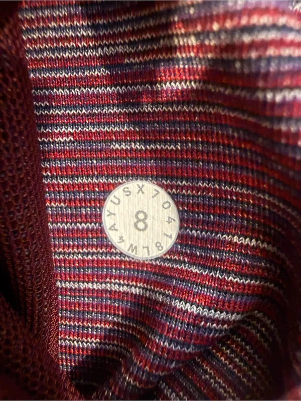 LULULEMON Women’s Define Jacket Edged Stripe‎ Jacquard Blueprint Royal Ruby - Image 6