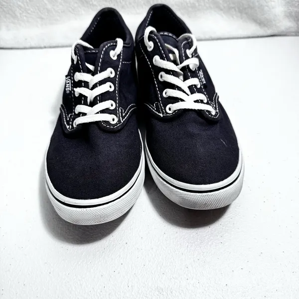 VANS Off The‎ Walls Low Profile Canvas Lace Up Shoes Women 6 EUC OLDSTOCK - Image 2
