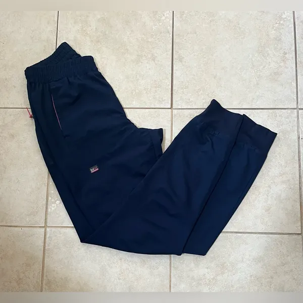 Koi Dark Blue Cuffed Scrub Pants Size undefined - Image 3
