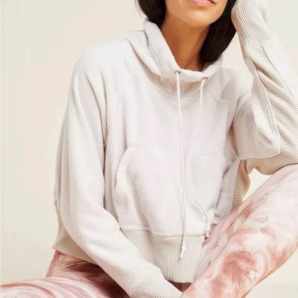 FREE PEOPLE MOVEMENT BY FP‎ Westlake Pullover Sweatshirt Cream White Small - Image 3