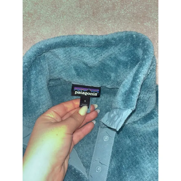 Patagonia‎ Re-Tool Snap-T Fleece Pullover Teal Green Women's Sz S - Image 5