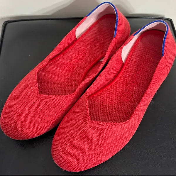 Rothy's The Flat in Bright Red - Image 3