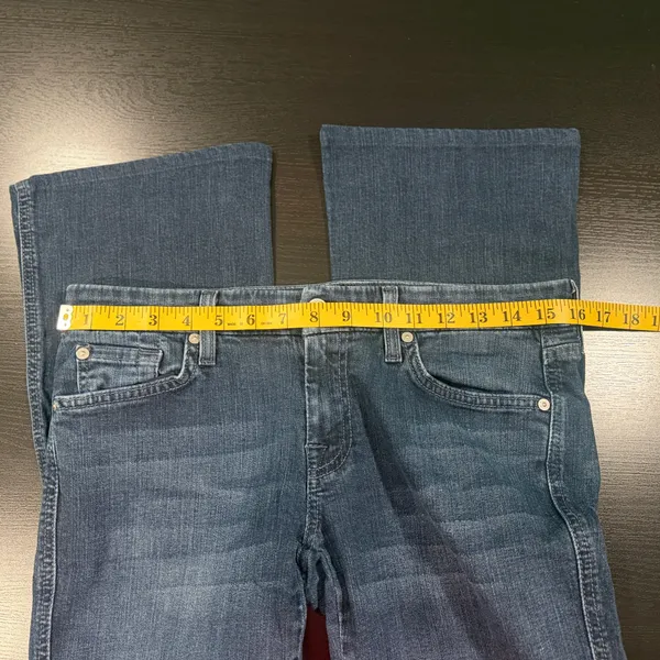 Women’s 7 For All Mankind A Pocket Dark Wash Bootcut Jeans 29 - Image 4