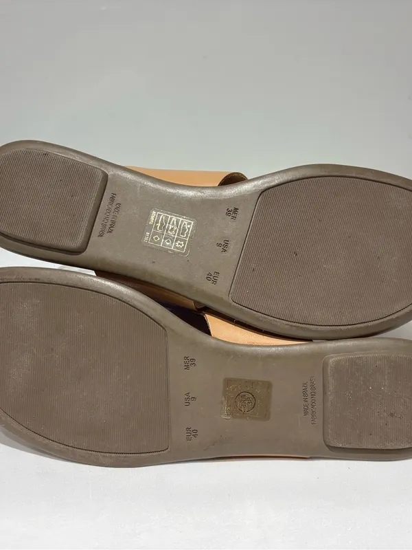 Chinese Laundry Cognac Toe-Loop Slide Sandals - Image 7