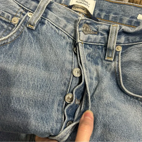 Citizens of Humanity Ayla Baggy Wide Leg High Rise Jeans in Chaya Size 25 - Image 8