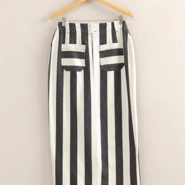NWT HYFVE Striped Pocket Detail Maxi‎ Skirt - Image 2