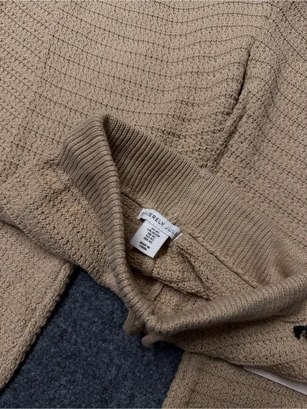 Sincerely Jules Waffle-Knit Tan Lounge Pants - Image 2