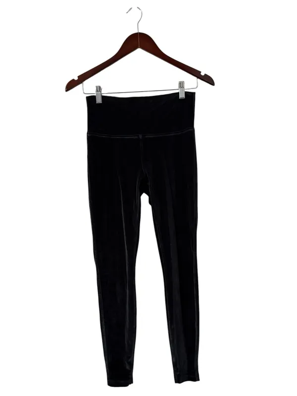 LULULEMON Wunder Lounge Black Velvet High Waisted Leggings - Image 9