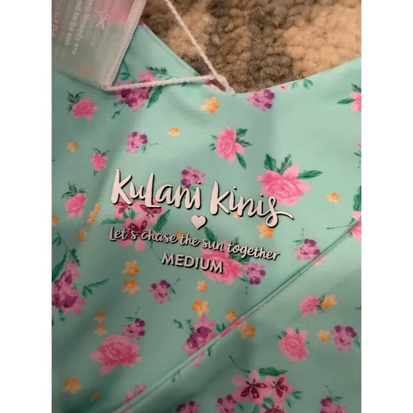 Kulani Kini's Mint Macaron Bikini Size M Bottom Sz L Top NEW $180 MSRP - Image 9