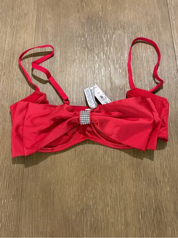 NWT Victoria's Secret Dream ANGELS Wicked Unlined Bow Balconette Bra 34C - Image 3
