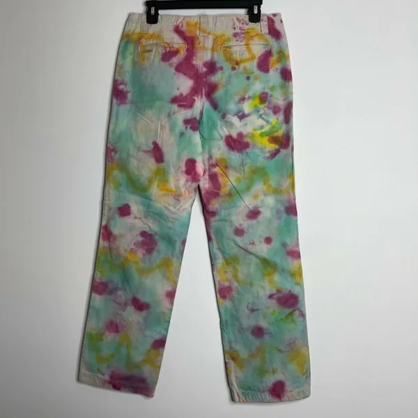 Columbia Sportswear Size 8 Womens Tie Dye Tye Pants‎ Slacks Straight Khaki - Image 6