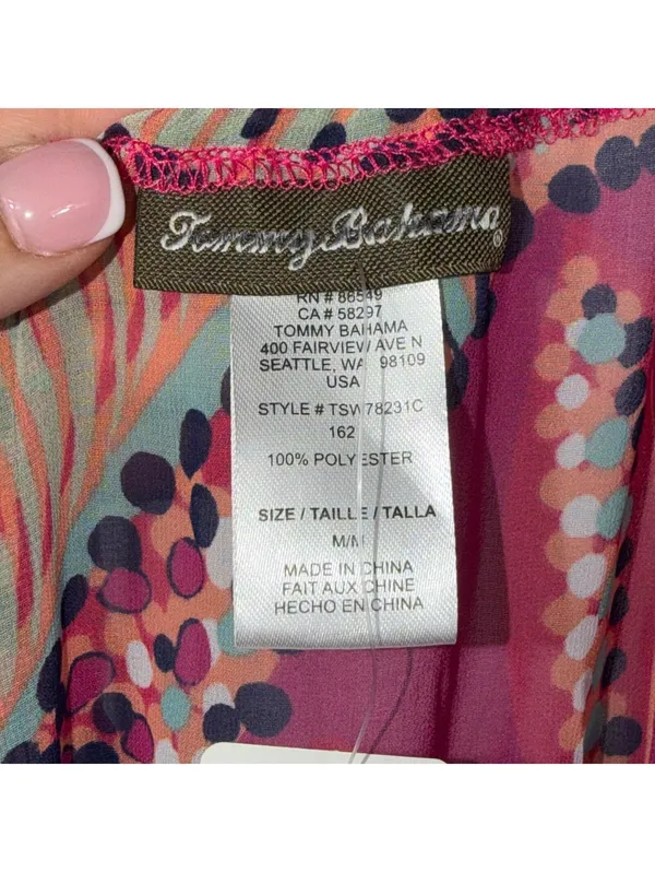 Tommy Bahama Carnival Lights Chiffon Maxi Dress Size Medium NWT - Image 8