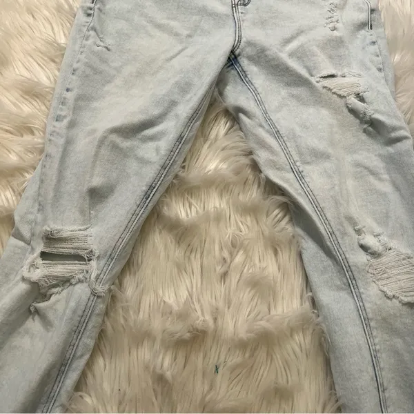 Old Navy Women's Size 6 Rockstar Super Skinny‎ High Rise Jean Light Maui Destroy - Image 7