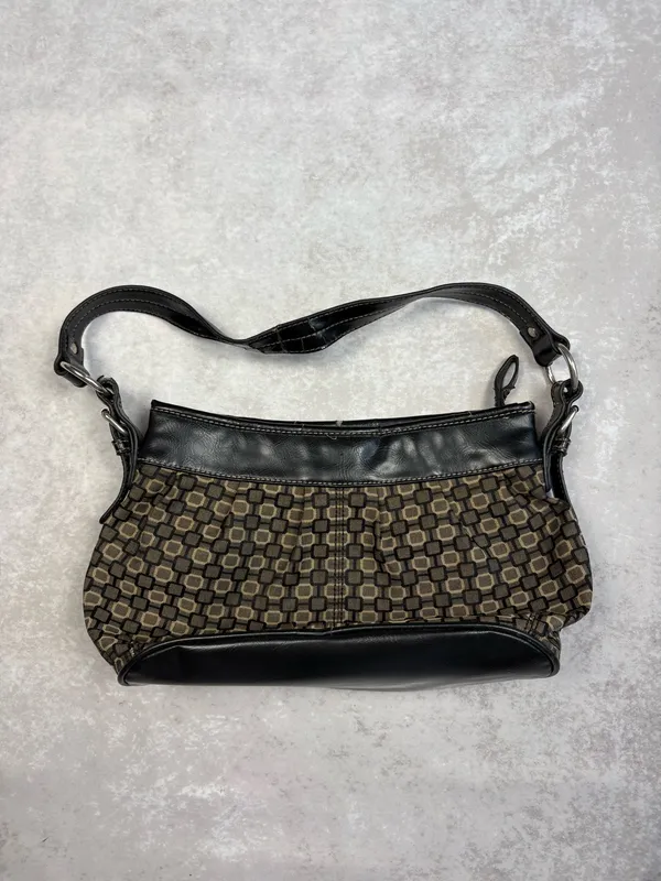 Y2K Nine West Brown & Black Square Baby Bag - Image 5