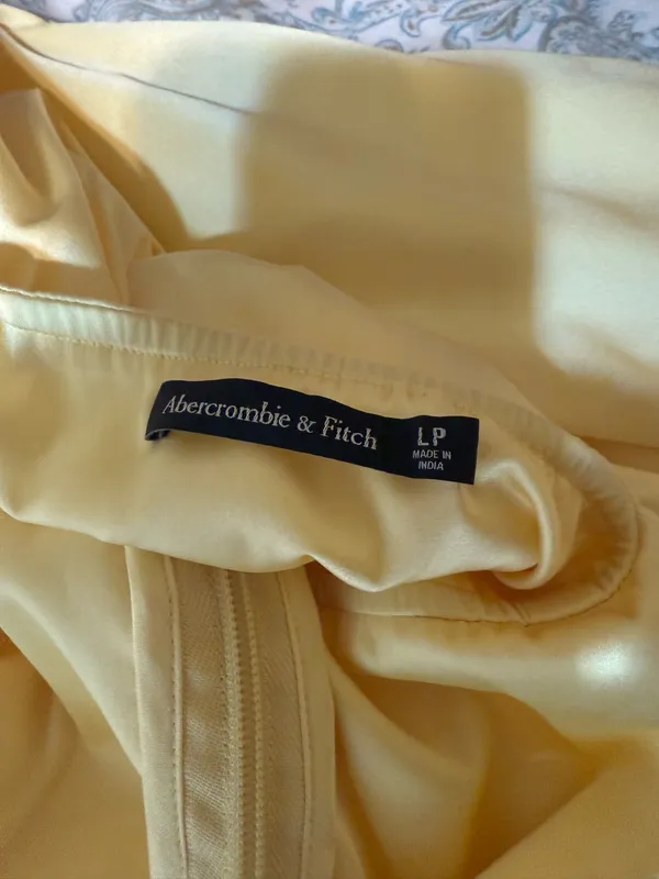 Abercrombie Draped Skirt Maxi Dress Yellow - Image 4