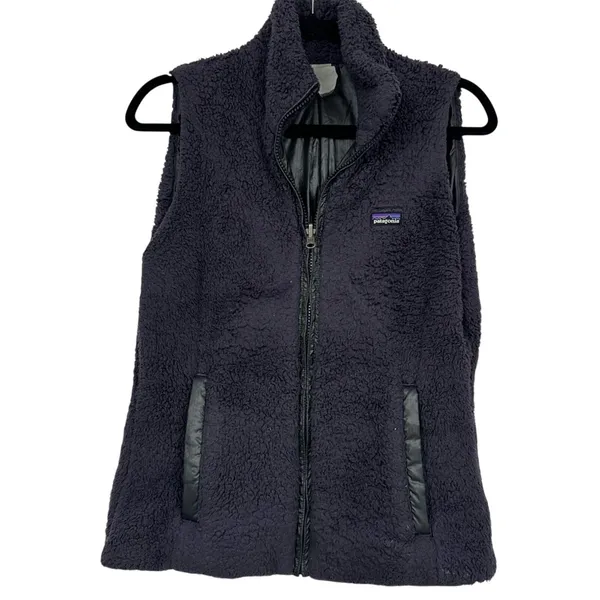 Patagonia Purple Fleece Full Zip Vest Womens XS Los Gatos Athletic Jacket Warm - Image 2