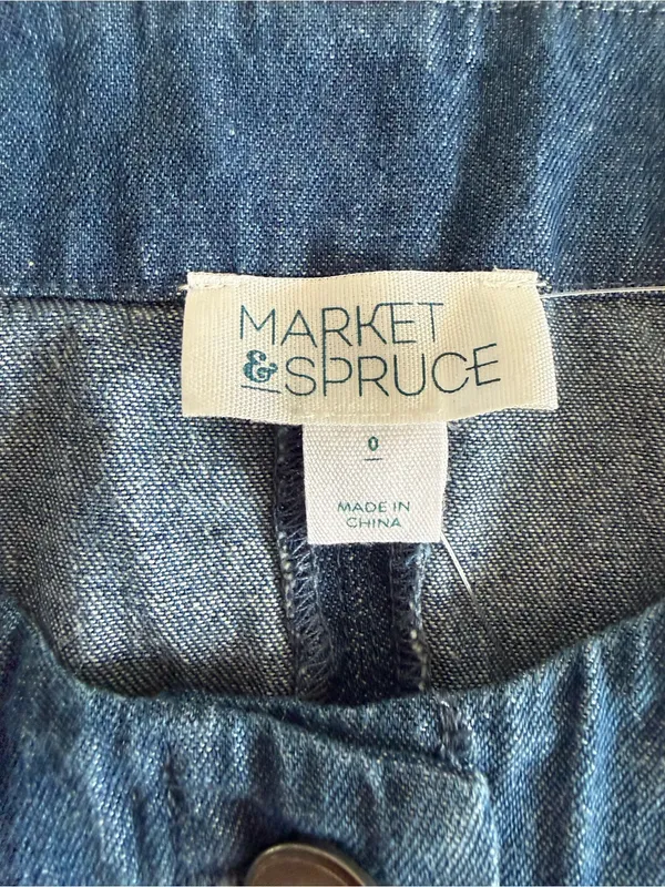 Market & Spruce Yaz Denim Vest Blue Size 0 NWT STITCH FIX - Image 6