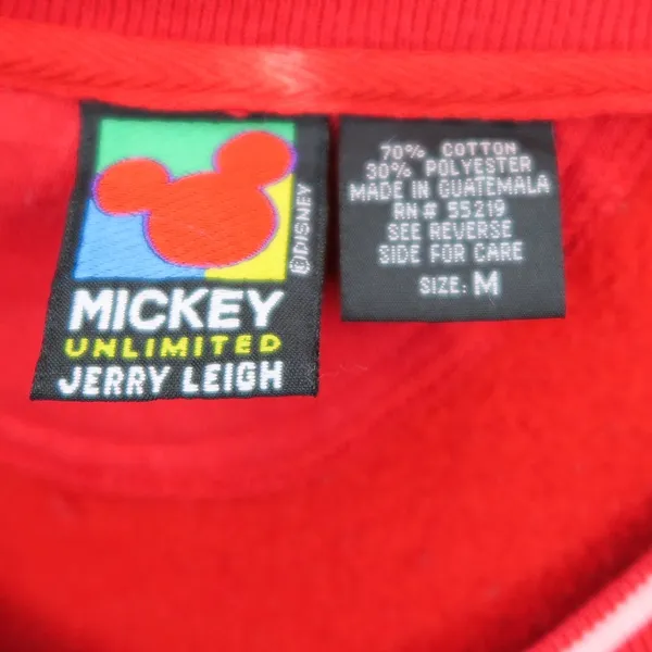 Disney Vintage 90s Mickey Unlimited Red Sweatshirt - Mickey Sport - Image 6