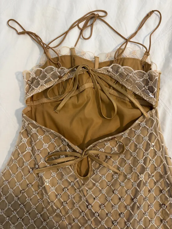 For Love & Lemons Dazzle Me Slip Dress - Image 5