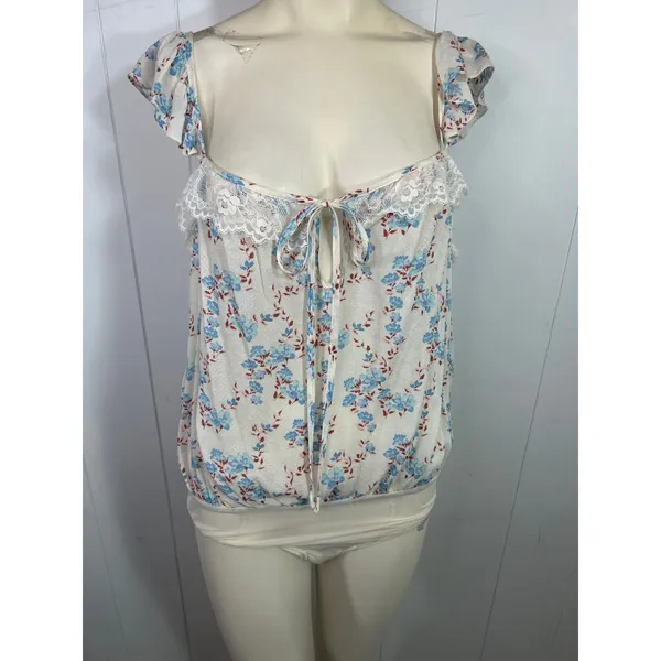 Free People Bodysuit Take It Away Floral One Piece Bodysuit in Size L - Image 4