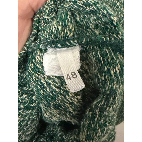 Vintage Enzo Lorenzo Sweater Size XL Green Chunky Knit Pullover Jumper Cozy Top - Image 5