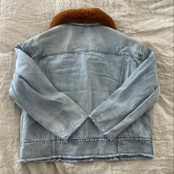Levi's Brand New Faux Fur Collar Sherpa Jean Jacket - Image 2