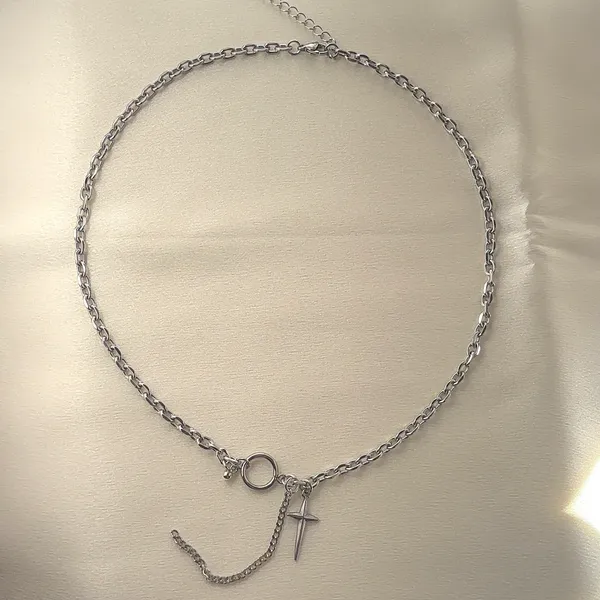Cross Pendant Necklace for Men Women Streetwear Hip Hop Punk Unisex Necklace - Image 7