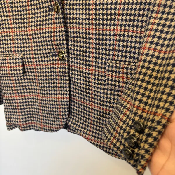 Zara Women's Houndstooth Blazer Size Small - Image 5