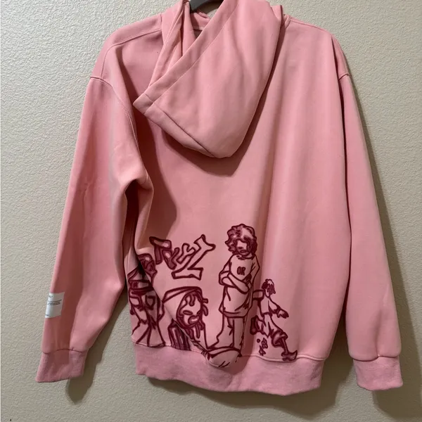 Cartoon Graphic Oversized Hoodie Size S – Y2K Streetwear Unisex Pullover - Image 4