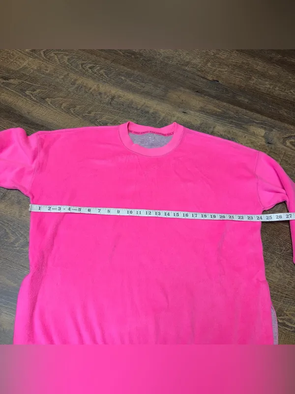 Aerie Go-To Sweatshirt Oversized Medium Pink Crewneck Pullover Comfy Lounge - Image 2