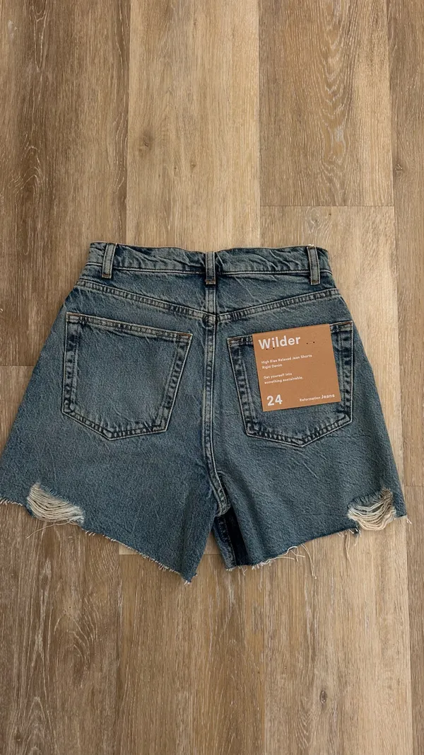 NWT Reformation Wilder High Rise Shorts - Image 3