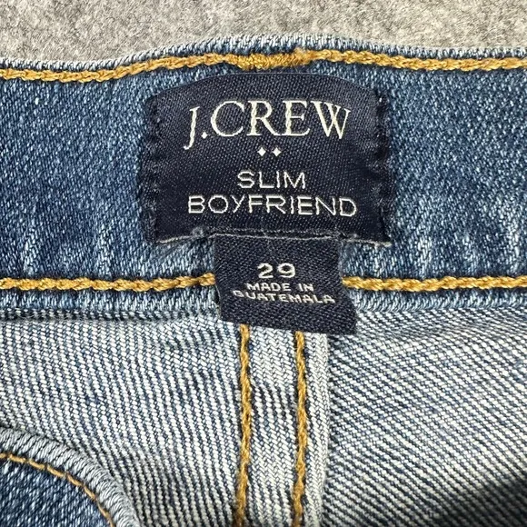 J. Crew Size 29 Slim Boyfriend Jeans Medium Wash Denim Casual Closet Staple‎ - Image 5