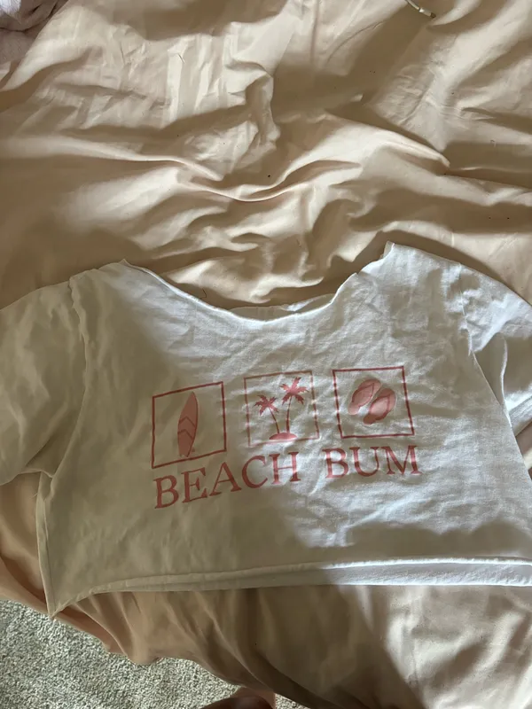 beach cut shirt Blue - Image 2