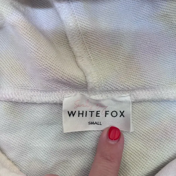 Sarah’s Day x White Fox tie dye hoodie‎ size small - Image 3