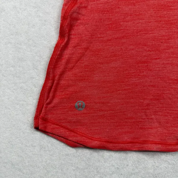 Lululemon Essential Tank Women’s Size 4 Red Orange Heathered Racerback Yoga - Image 3